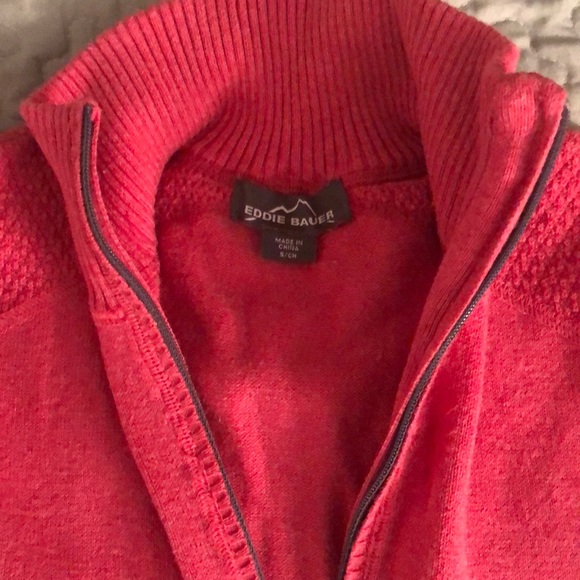 🌷Eddie Bauer Half Zip Pullover Sweater - Pink - Picture 4 of 8